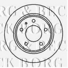 BBD4996 BORG & BECK Тормозной диск