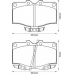 572185B BENDIX Комплект тормозных колодок, дисковый тормоз