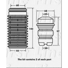 FPK7032 FIRST LINE Пылезащитный комплект, амортизатор