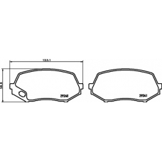 8DB 355 005-591 HELLA Комплект тормозных колодок, дисковый тормоз