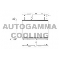 105770 AUTOGAMMA Радиатор, охлаждение двигателя