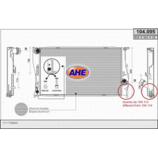 104.095 AHE Радиатор, охлаждение двигателя