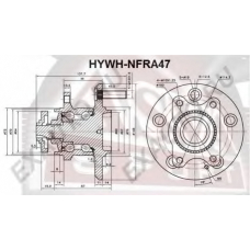 HYWH-NFRA47 ASVA Ступица колеса