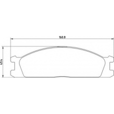 363700200009 MAGNETI MARELLI Комплект тормозных колодок, дисковый тормоз