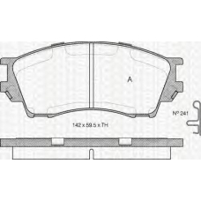 8110 50010 TRIDON Brake pads - front