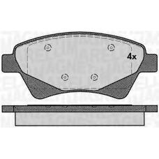 363916060380 MAGNETI MARELLI Комплект тормозных колодок, дисковый тормоз