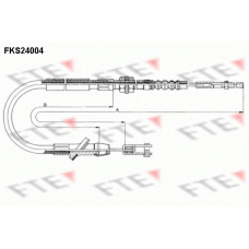 FKS24004 FTE Трос, управление сцеплением