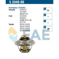 5204888 FAE Термостат, охлаждающая жидкость
