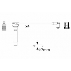 0 986 356 705 BOSCH Комплект проводов зажигания