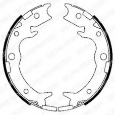 LS1900 DELPHI Комплект тормозных колодок, стояночная тормозная с