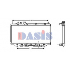 110004N AKS DASIS Радиатор, охлаждение двигателя
