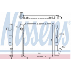 63934A NISSENS Радиатор, охлаждение двигателя