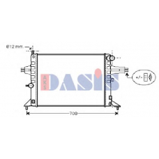 151870N AKS DASIS Радиатор, охлаждение двигателя