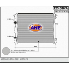 123.086/A AHE Радиатор, охлаждение двигателя