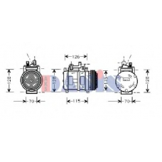 850448N AKS DASIS Компрессор, кондиционер