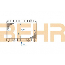 2108036 BEHR Radiator