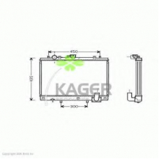 31-0692 KAGER Радиатор, охлаждение двигателя