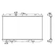 53435 NRF Радиатор, охлаждение двигателя