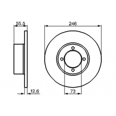 0 986 478 082 BOSCH Тормозной диск