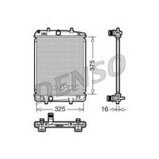 DRM50040 DENSO Радиатор, охлаждение двигателя