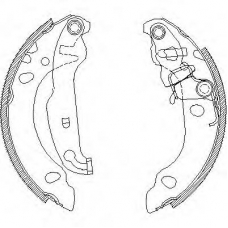 Z4138.00 WOKING Комплект тормозных колодок
