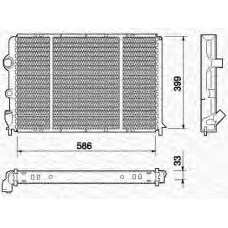 350213737000 MAGNETI MARELLI Радиатор, охлаждение двигателя