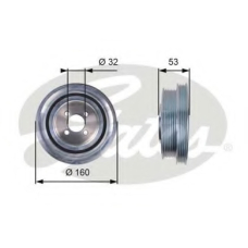 TVD1079 GATES Ременный шкив, коленчатый вал
