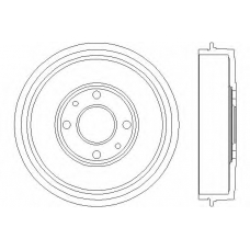 MBD219 DON Тормозной барабан