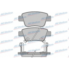 AC800881D AC Delco Комплект тормозных колодок, дисковый тормоз