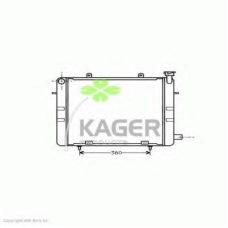 31-2734 KAGER Радиатор, охлаждение двигателя