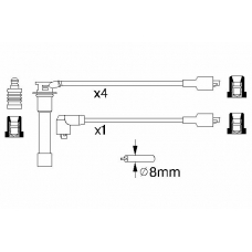 0 986 356 770 BOSCH Комплект проводов зажигания