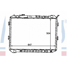62436 NISSENS Радиатор, охлаждение двигателя