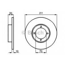 0 986 478 338 BOSCH Тормозной диск