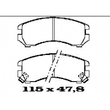 BL1296A2 FTE Комплект тормозных колодок, дисковый тормоз