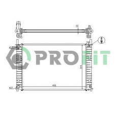 PR 2562A2 PROFIT Радиатор, охлаждение двигателя