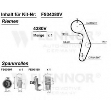 F914357V FLENNOR Комплект ремня грм