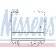 61013 NISSENS Радиатор, охлаждение двигателя