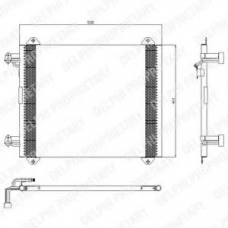 TSP0225407 DELPHI Конденсатор, кондиционер