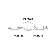 FA25732 VENEPORTE Глушитель выхлопных газов конечный