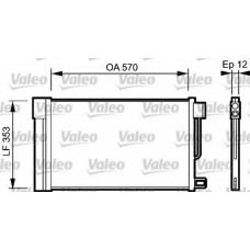 818193 VALEO Конденсатор, кондиционер