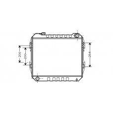 TO2164 AVA Радиатор, охлаждение двигателя