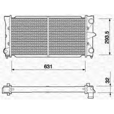 350213648000 MAGNETI MARELLI Радиатор, охлаждение двигателя