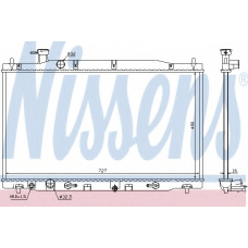 68139 NISSENS Радиатор, охлаждение двигателя