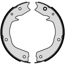 S 54 524 BREMBO Комплект тормозных колодок, стояночная тормозная с