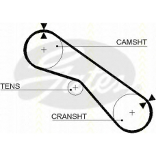 8645 5321xs TRISCAN Ремень ГРМ