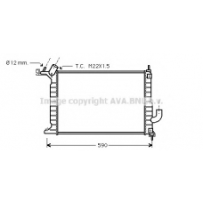OLA2275 AVA Радиатор, охлаждение двигателя