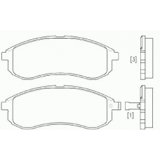 P 54 033 BREMBO Комплект тормозных колодок, дисковый тормоз