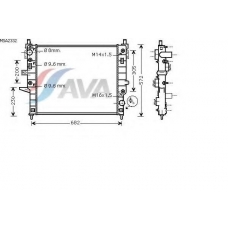 MSA2332 AVA Радиатор, охлаждение двигателя
