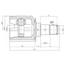 AW1520645 AYWIPARTS Шарнирный комплект, приводной вал