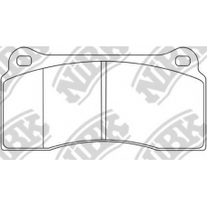 PN0339S NiBK Комплект высокоэффективных тормозных колодок